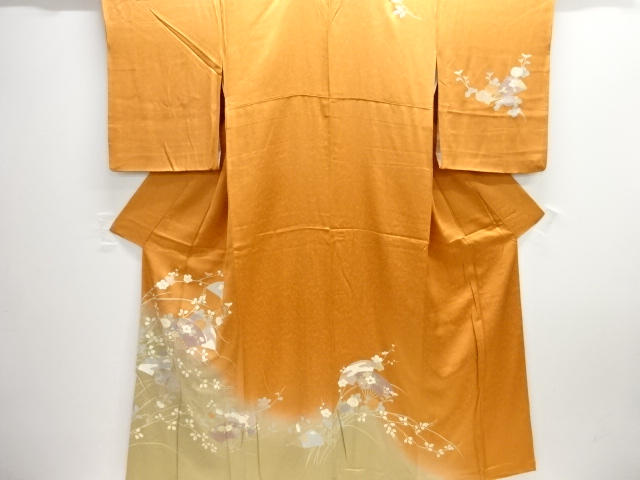 JAPANESE KIMONO / HOMONGI / GRAPE ARABESQUE